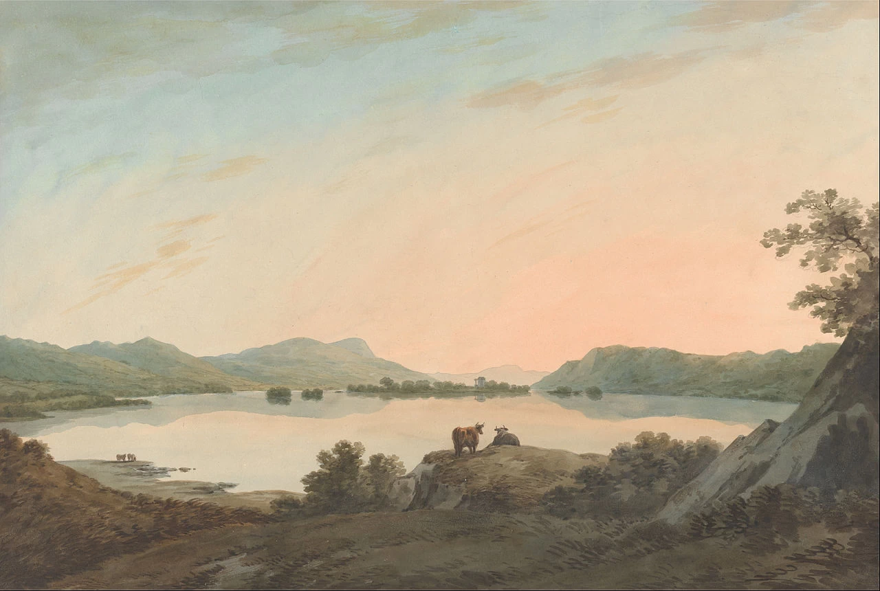 Lago Windermere da Calgarth con Belle Isle - Yale Center, New Haven